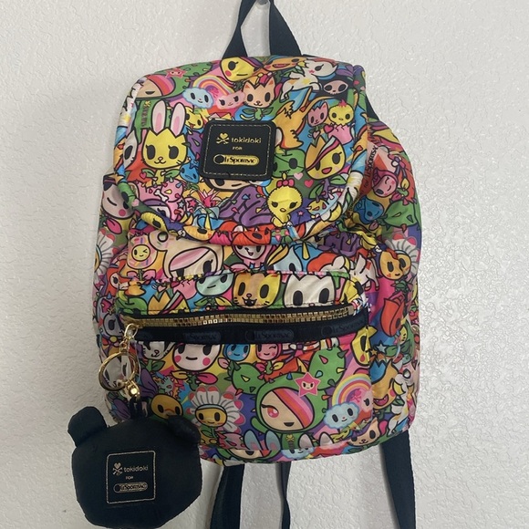 Tokidoki x LeSportsac Multicolor Character Print A24A Backpack - Picture 1 of 12